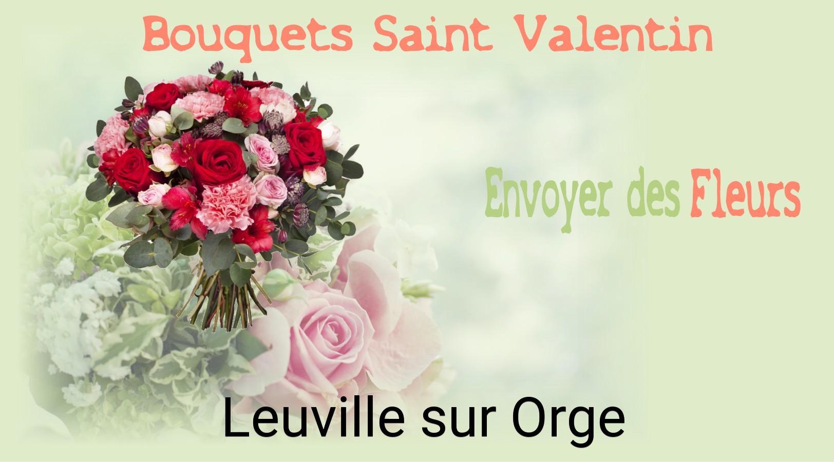 Roses de Saint-Valentin livrées à Leuville-sur-Orge